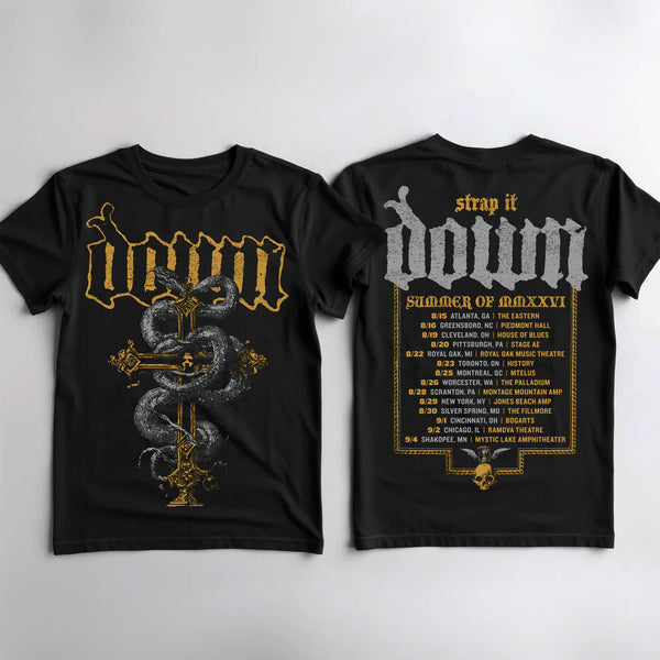 DOWN: Strap It Tour, Snake t-shirt