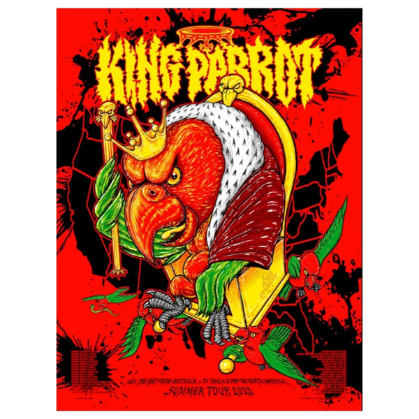 King Parrot North America Summer Tour 2023 Poster