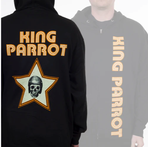 King Parrot: "Numb Skull" Zipper Hoodie