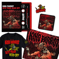 King Parrot: 14th Anniversary "Bite Your Head Off" Cassette Bundle ***PRE-ORDER***