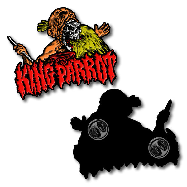 King Parrot:"Bite Your Head Off" Enamel Pin ***PRE-ORDER***