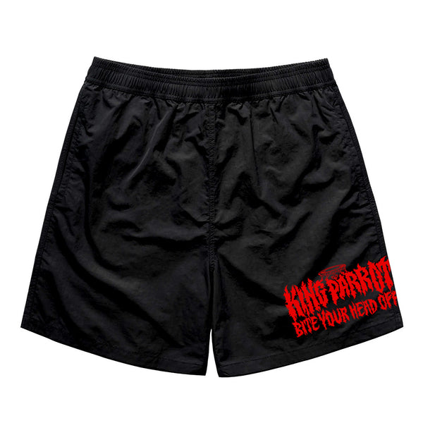 King Parrot: 14th Anniversary "Bite Your Head Off" Swim Shorts*** PRE-ORDER***