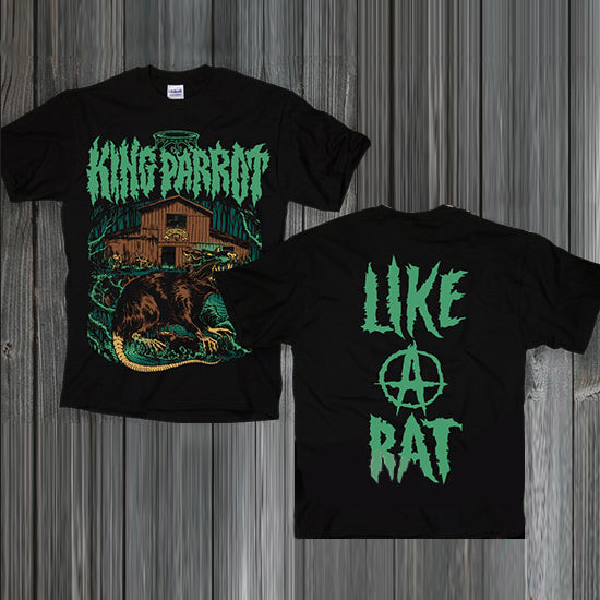 King Parrot: "Dead Set - Like A Rat Poster" T-Shirt
